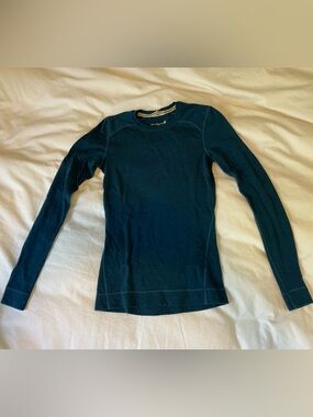 Smartwool Merino 250 Base Layer Top Womens XS Dark Heathered Teal